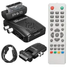 High Quality QS610 DVB T2 Terrestrial Receiver H.264 1080P Digital HD Scart Terrestrial Receiver TV Box USB SD HDMI IR