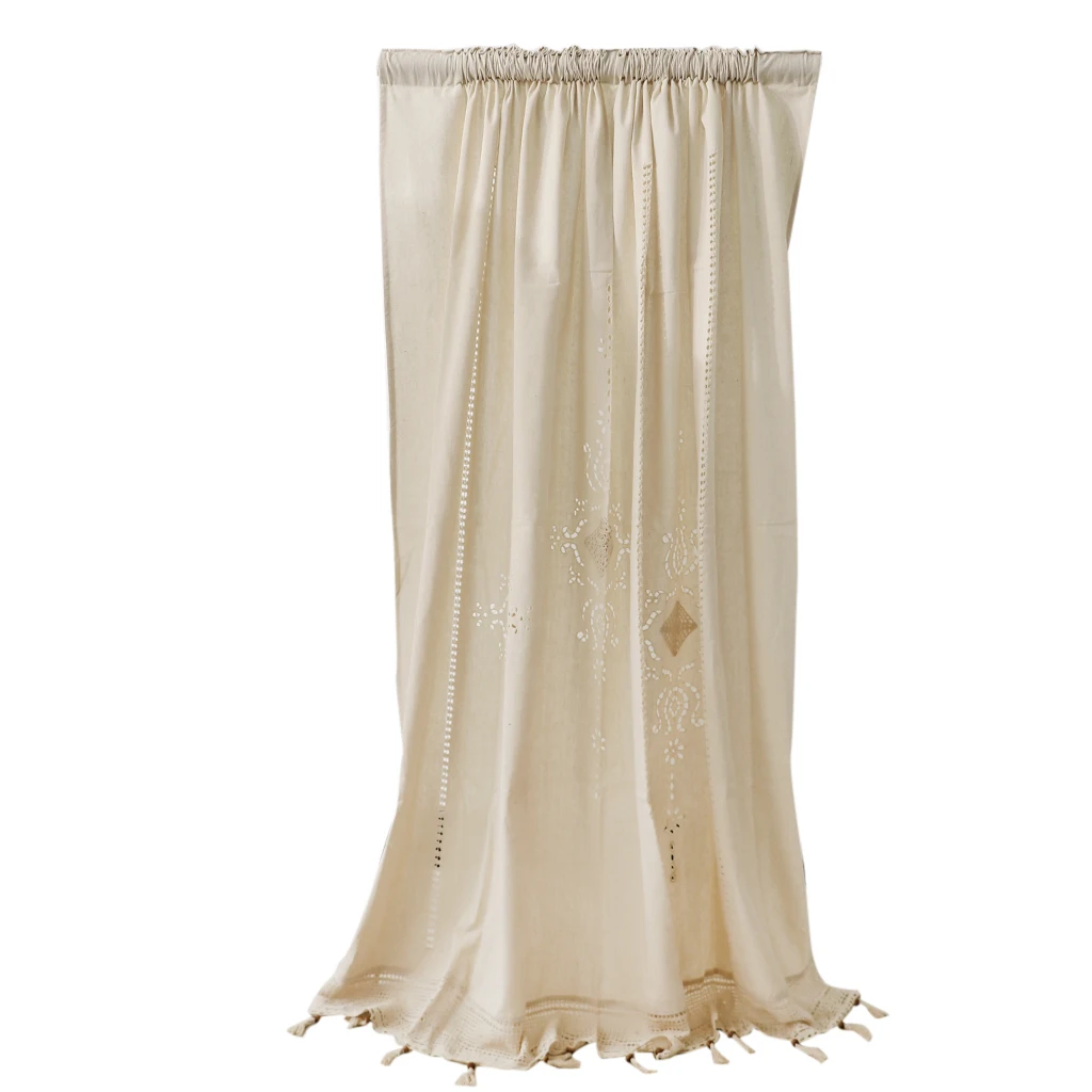 

70' French Country Lace Window Valance Curtain Blackout Drape Panel W/ Hook for Home Living Room Window
