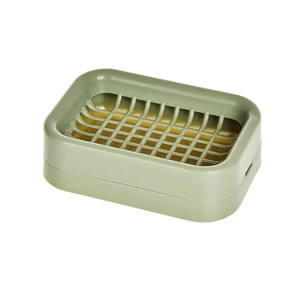 Plastic soap holder with drain bathroom accessory sink sponge drainage dish box | Дом и сад