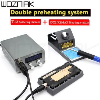 

oss st92 universal for Iphone X XS MAX motherboard layered heating station T12 constant temperature adjustable soldering iron