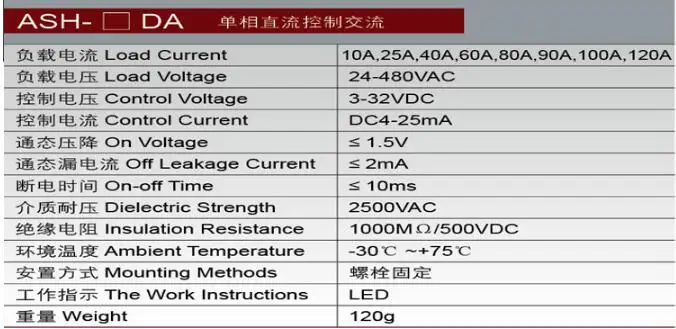 ASH-40DA solid state relay (1)