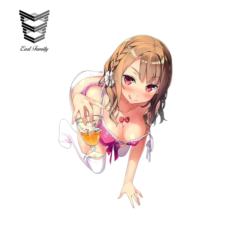 EARLFAMILY сексуальные автомобильные наклейки Imouto Sae Ireba Ii с рисунком мультяшного