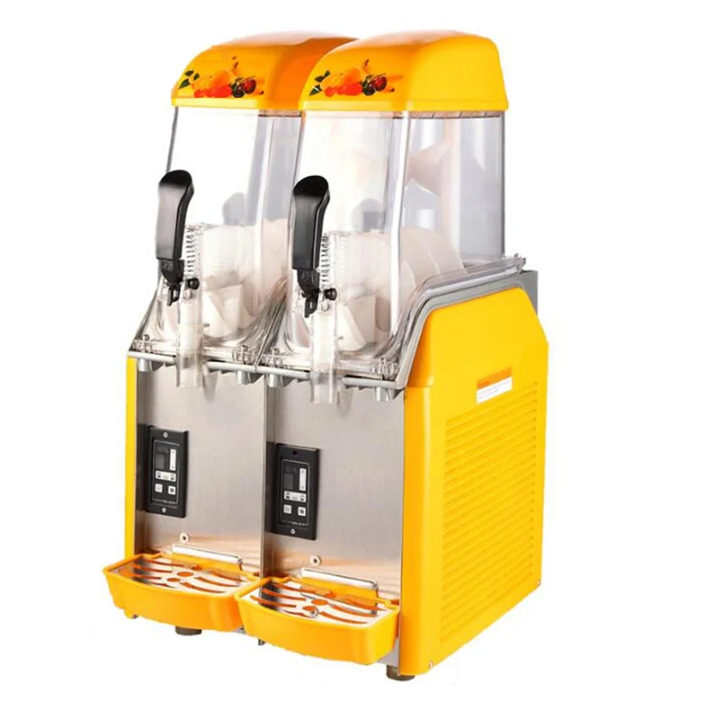 

24L Commercial Slush machine,Snow melting machine with 2 Tanks Ice Slush cold drinking dispenser for sale