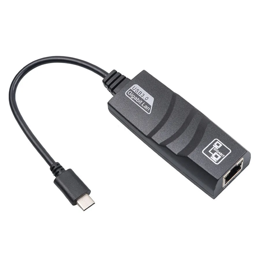 

USB Type C to RJ45 LAN Network Card Reversible USB 3.1 Interface (USB-C) to RJ45 100/1000Mbps Ethernet LAN Network Adapter