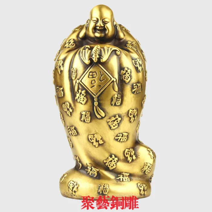 

Bronze statue copper laughing buddha decoration home decoration lucky maitreya
