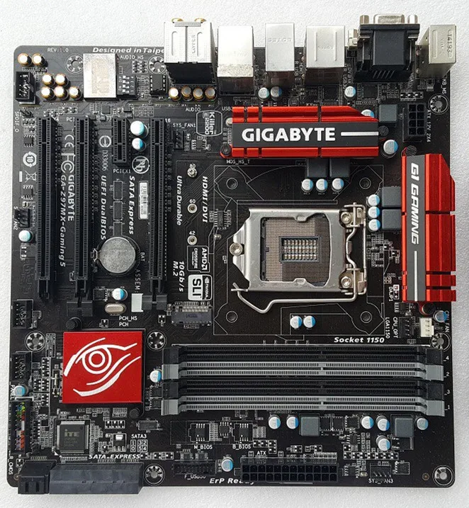Для Gigabyte GA Z97MX Gaming 5 оригинальная б/у материнская плата Z97 розетка LGA 1150 DDR3 USB3.0