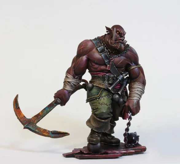 24 75mm BLACK ORC Warrior Soldier 
