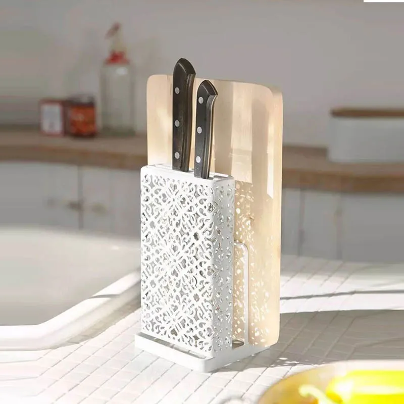 

Knife Rack Creative Storage Rack Tool metal Kitchen Knife Holder Knife Stand Block holder Kitchen Holder