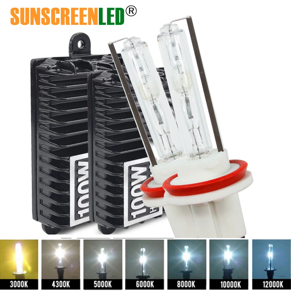 

Xenon H7 H4 H1 H11 100W Car Headlight Bulbs H8 H9 H10 9005 HB3 9006 HB4 Hid Xenon Kit 4300k 5000k 6000k Light Bulbs for Cars