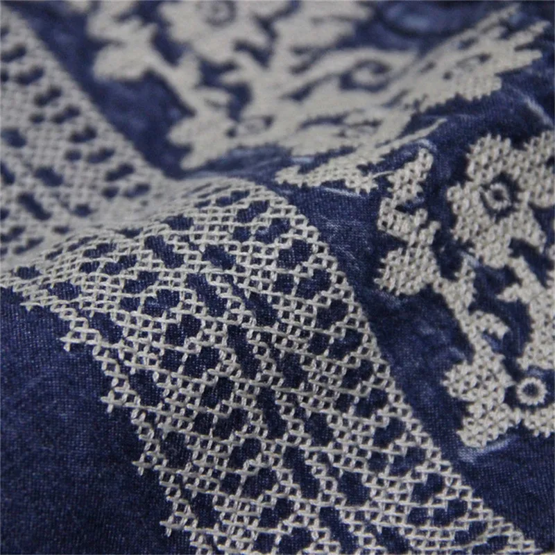 Vintage Summer Dress 2018 Cotton Women denim Dress Embroidery Dress Sleeveless  Tank Dresses O-Neck Floral Vestidos Femininos (61)