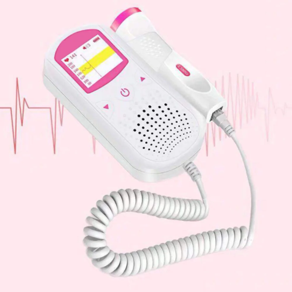 

Pocket Fetal Doppler Baby Heart Beat Rate Monitor FHR LCD Probe Pregnancy Fetus Pregnancy and Infant Care High Quality
