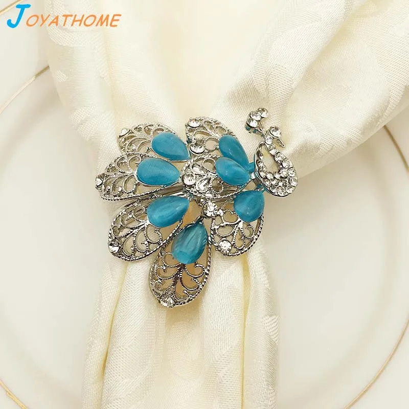 Joyathome Золотой павлин держатель для салфеток Отель кольцо золотые кольца