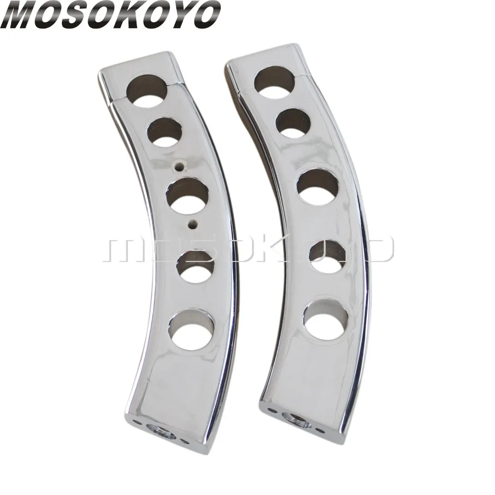 Хромированный руль для мотоцикла с 5 отверстиями 6," Rise Bar Mount для Suzuki Boulevard M109R 2006-2009 Черный