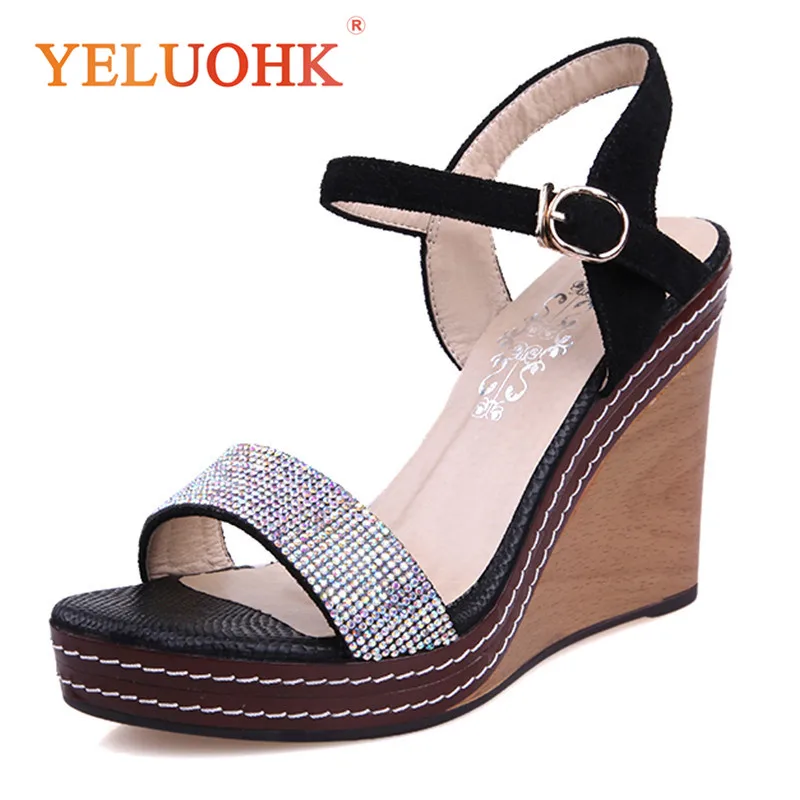 Wedges Sandals Women 2018 Summer Shoes High Quality High Heel Sandals