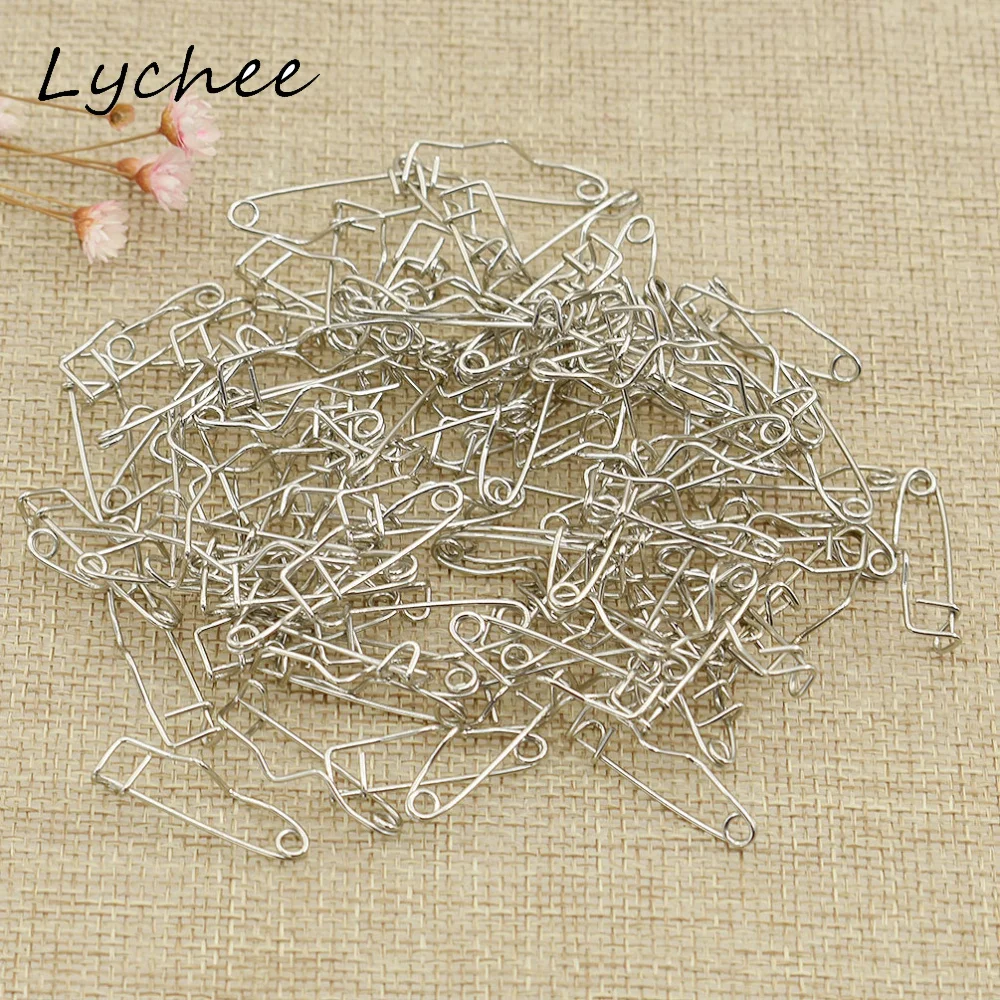 Lychee 100 шт. Новое поступление железные изогнутые безопасные булавки DIY ручной работы для шитья рукоделия булавки инструменты аксессуары