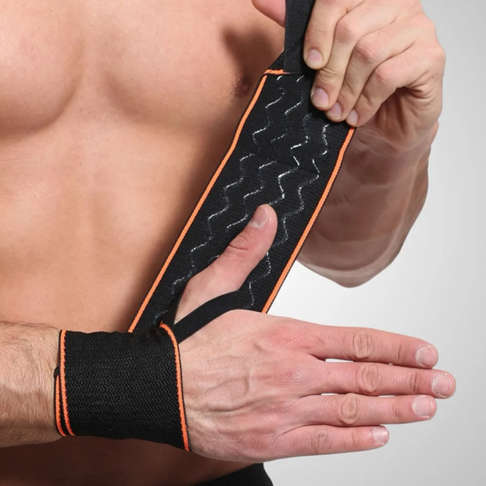 

1 Pair Wrist Support with Thumb Loop Elastic Adjustable Forearm Wrap Belt Hand Strap Protector Gym Fitness Sportswear