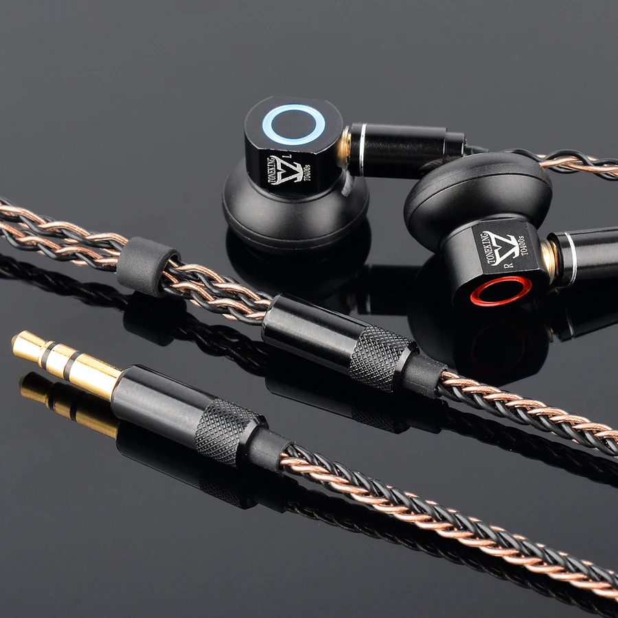 

Toneking TO400s 400 Ohm High Sensitivity Graphene Diaphragm Flat Hifi Music Monitor DJ Studio Stereo Metal Earphone MMCX Cable