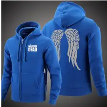 The Walking Dead 4 Daryl Dixon Wings Costume Men Walking Dead Hoodie Shirt Plus Size Daryl Dixon Jacket Cosplay Costume