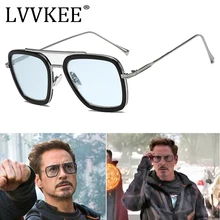 Последняя модель, модные Мстители, Тони Старк, полёт 006, стильные солнцезащитные очки, мужские, квадратные, авиационный бренд, дизайнерские солнцезащитные очки, Oculos De Sol