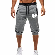 Летние новые мужские шорты с принтом, повседневные модные спортивные штаны до колена, мужские фитнес-шорты в стиле хип-хоп