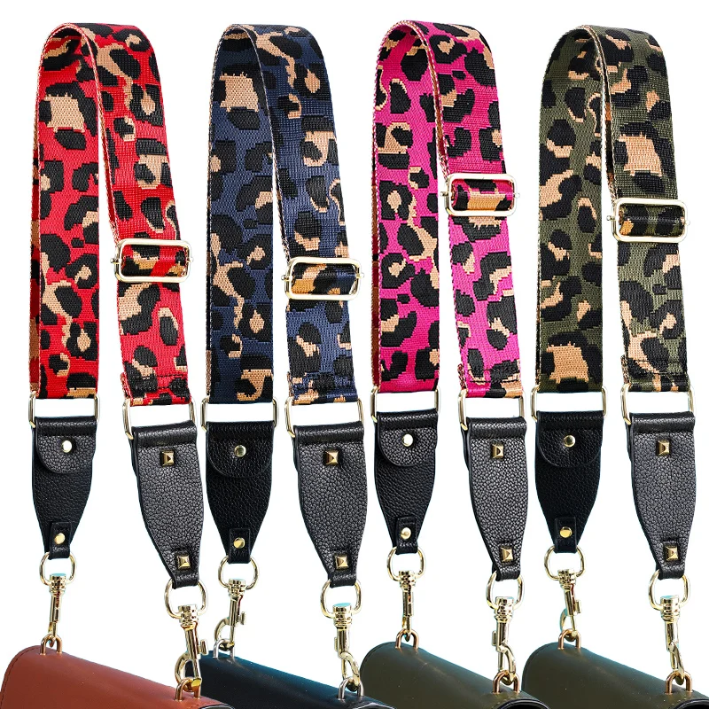 

2019 new leopard covering one shoulder width is worn adjustable shoulder strap with the bag bandwidth accessories package tape