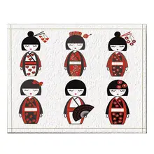 Asian dimes stream Asian inspired door mat