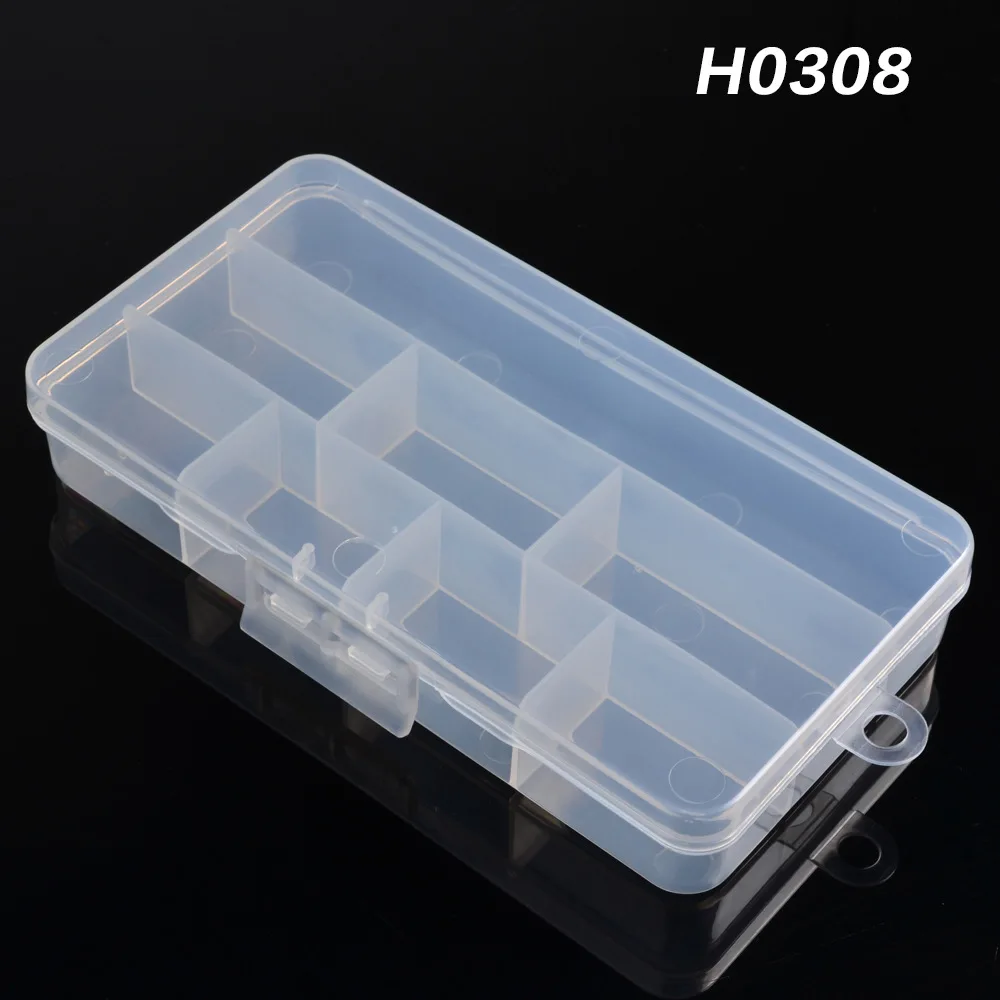 

8 Compartment Plastic Fishing Tackle Box Lure Hook Accessories Storage Case 17.5*9.3*3cm Transparent Tools