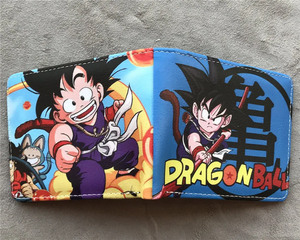 Мужской женский кошелек Dragon Ball Z кошелек молодых студентов аниме модные короткие кошельки мультфильм комикс кошелек доллар цена Otaku подарок