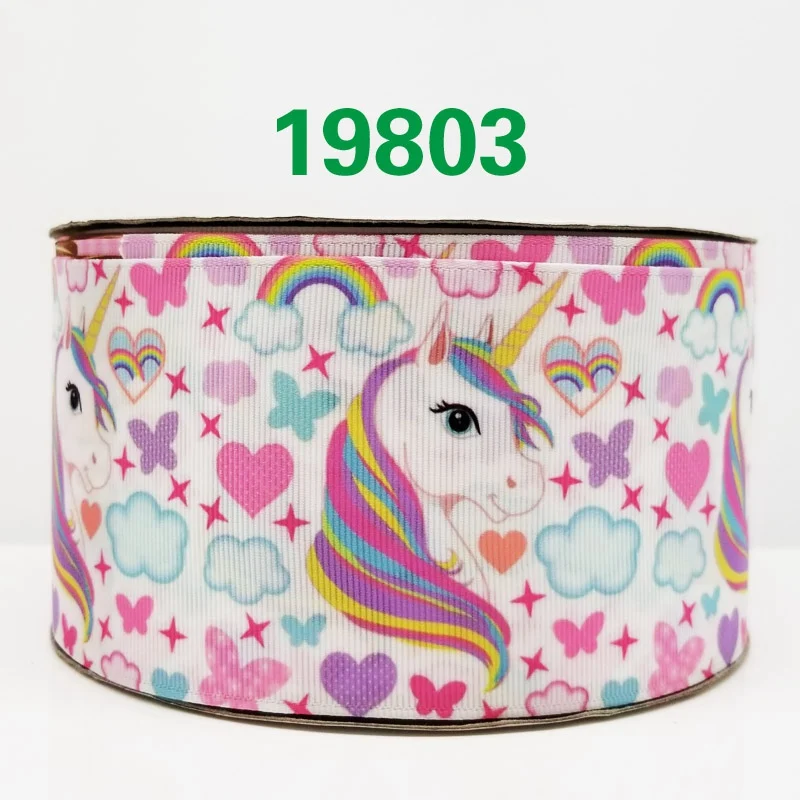 50 ярдов мультфильм напечатанный grosgrain ленты 19819 - Цвет: 19803