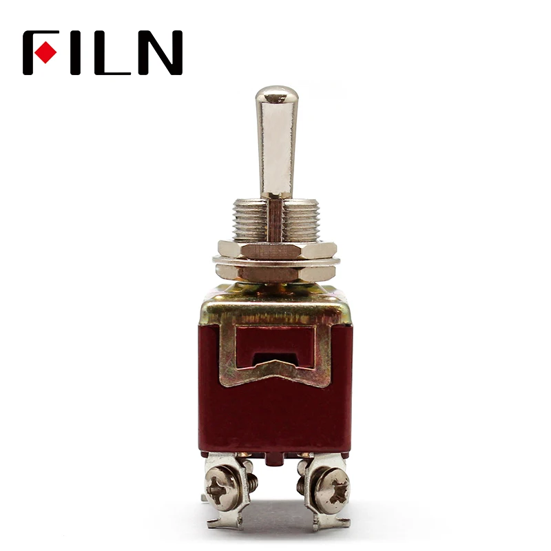 AC 250V 15A Amps OnOff Toggle Switches 2 Position DPST 4 Screw Terminals Electric Switch For Switching Lights Motors (3)