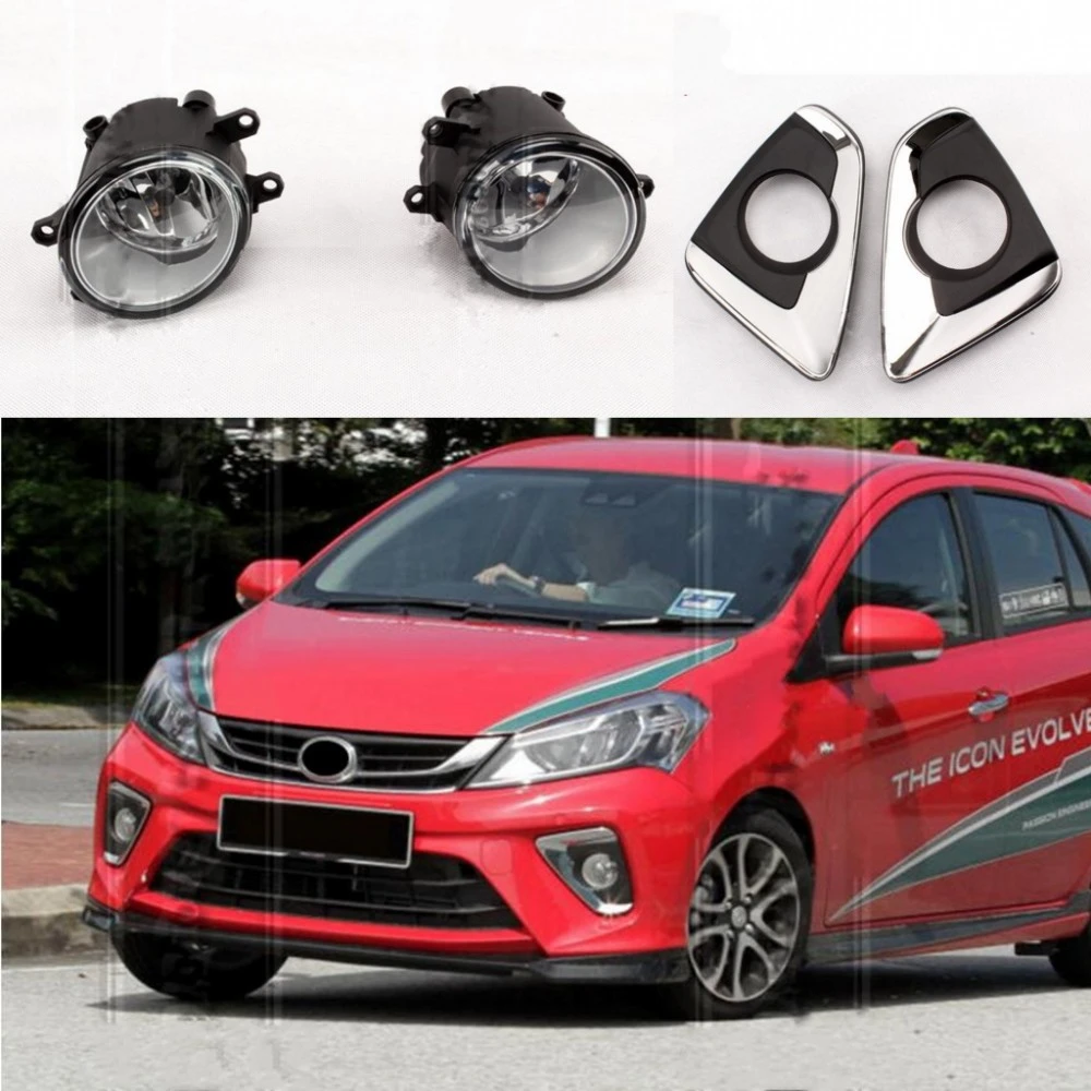 Jandening Car Front Bumper Fog Driving Lights Fog Lamp Switch Harness For Perodua Myvi 2017 2018 Car Headlight Bulbs Halogen Aliexpress