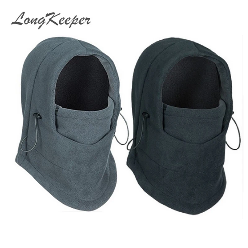 

LongKeeper Winter Warm Fleece Beanies Hats For Men Bandana Neck Warmer Balaclava Snowboard Face Mask Wargame Special Forces