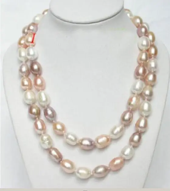 

Charming AAA 9-10mm natural south seas Pink Pearl Necklace /Bracelets 18"7.5" (9.13)
