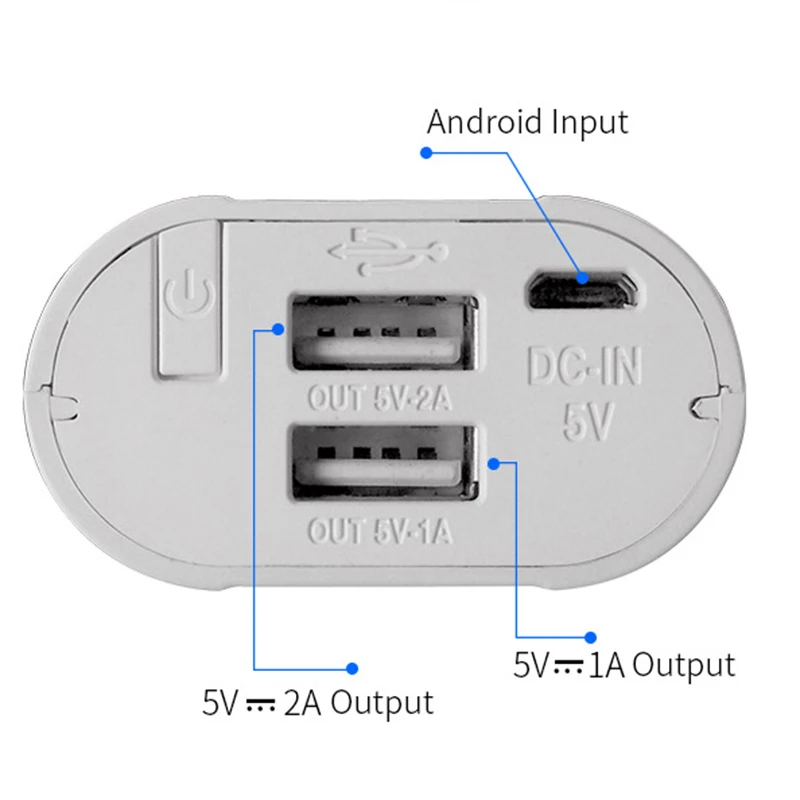 Зарядное устройство 26650 внешний аккумулятор внешнее USB зарядное устройство с ЖК-дисплеем для iPhone samsung GDeals