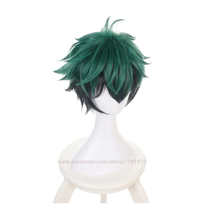 Boku no Hiro Akademia Izuku Midoriya короткий парик мой герой Академия Deku зеленый и черный