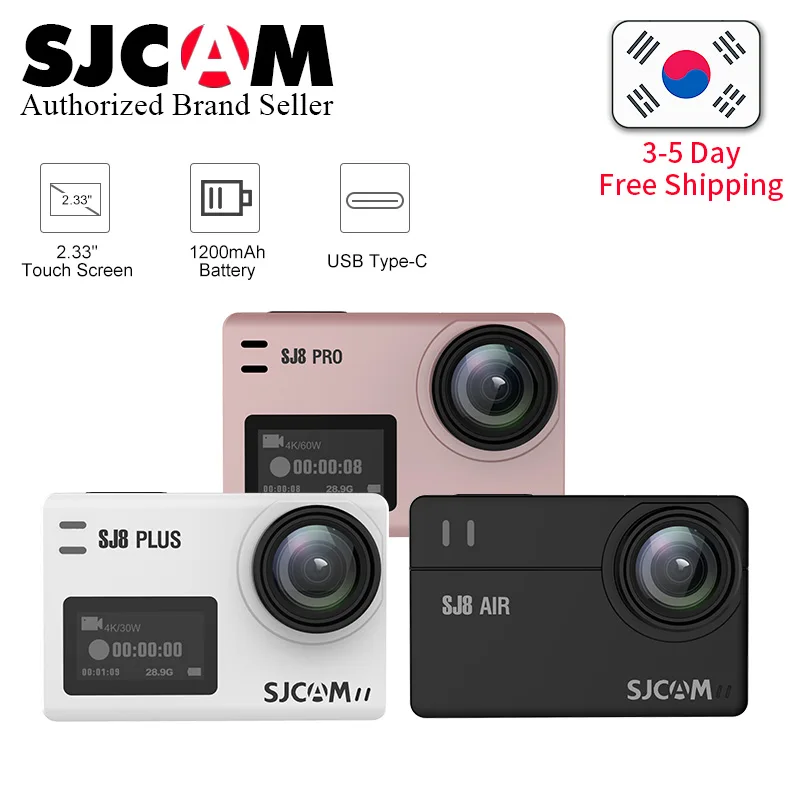 

SJCAM SJ8 Series SJ8 Pro 4K 60FPS WiFi Remote Helmet Action Camera Ambarella Chipset 4K/60FPS Ultra HD Extreme Sports DV Camera