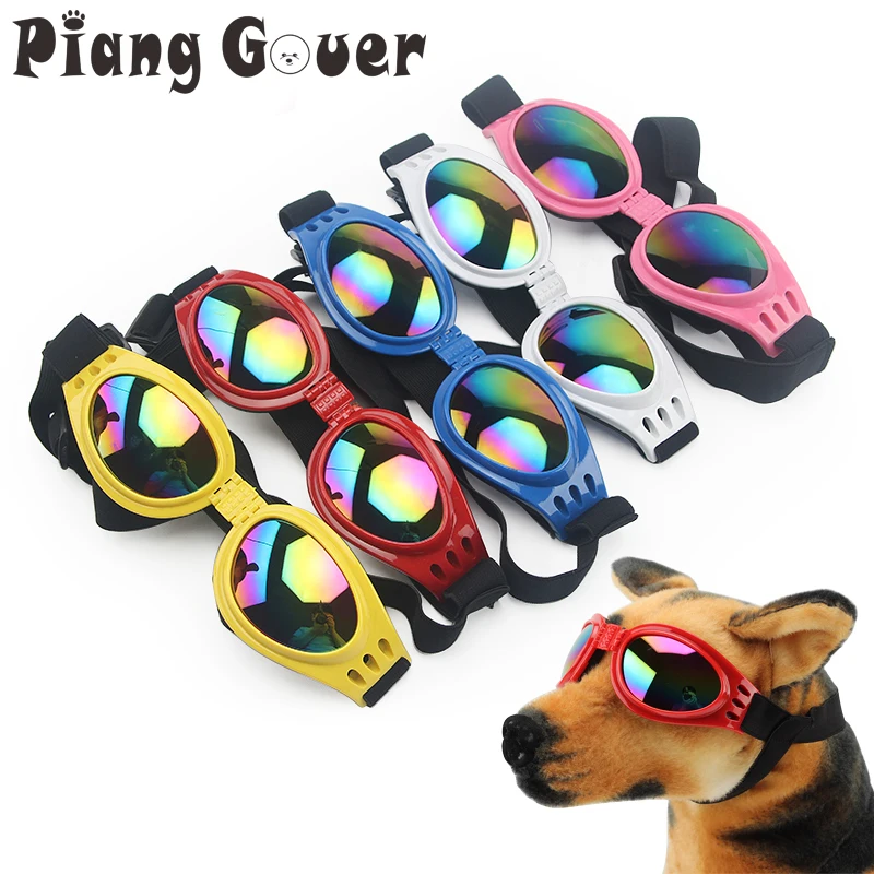 2PCS/Lot Folding Plastic Dog Sunglasses Protect Against Wind Glasses