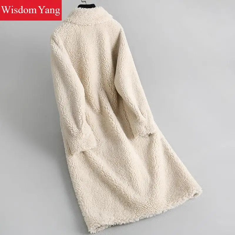 Long See Collier Chaud Manteaux 2019 Survêtement Beige Daim Moutons Laine Des Picture Femmes Tonte Pardessus De Tendance Manteau Hiver Polaire UCwxOqd88