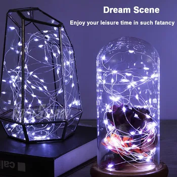 

6Pcs 1M Control Fairy Lights Battery Operated LED Lights Decoration Timer String Copper Wire Christmas