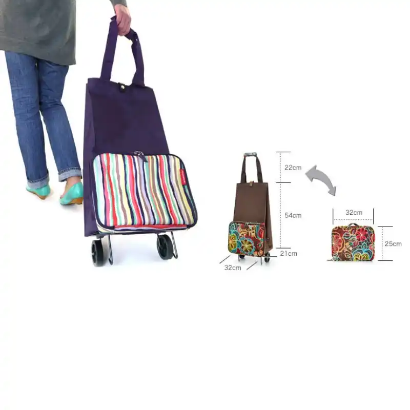 small handbag on wheels