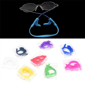 

2018 New Safety Band Strap Retainer Kids Eyeglasses Cord Silicone Head Band Cord Children Glasses Cord Chain