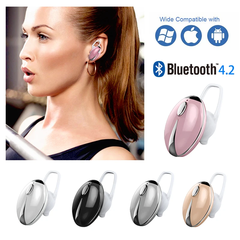 

Mono small stereo headset wireless mini earbuds Bluetooth earbuds invisible sports headset wireless Bluetooth headset