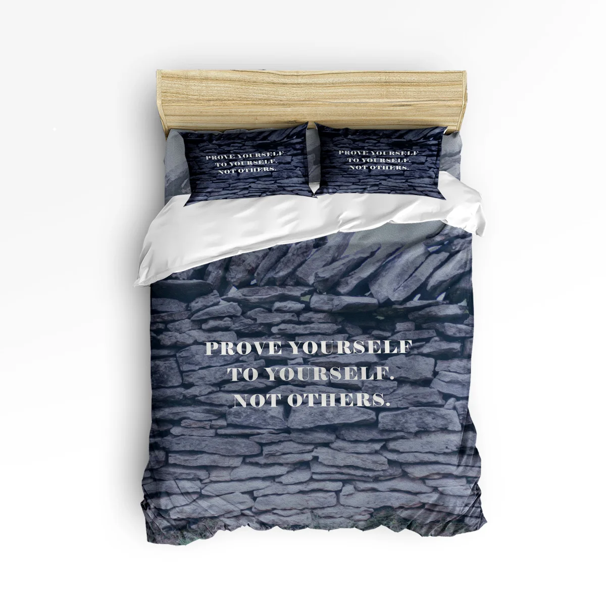 

Letter Oil Painting Prove Yourself Bedding Sets 3/4pcs Geometric Pattern Bed Linings Duvet Cover Bed Sheet Pillowcases Cover Set