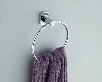 

High-quality Stainless Steel Round Wall-Mounted Towel ring Rack Holder Bathroom Accessories