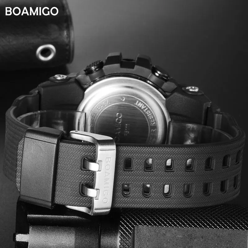 Мужские спортивные часы BOAMIGO светодиодный Аналоговый Цифровой наручные мужские