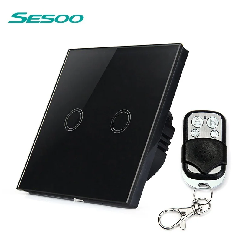 de vidro cristal luz parede interruptor toque remoto indicador led 01