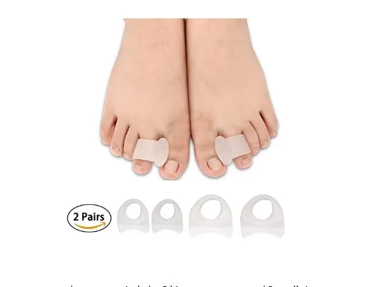 

4pcs/2 pairs Gel Toe Separators for Foot Pain Relief from Bunion Overlapping Toes Crooked Toe Spreader Corrector Bunion Guard
