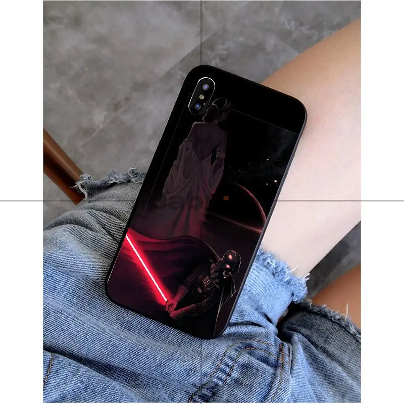 Babaite Darth vader star wars умный чехол черный мягкий чехол для iPhone X XS MAX 6 6s 7 7 plus 8 8 Plus 5 5S SE XR - Цвет: A10