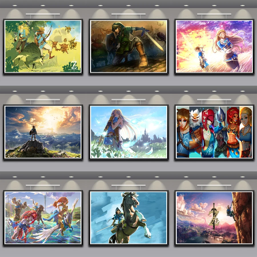 5d Diamond Painting Legend Of Zelda Full Round Drill Resin Rhinestones