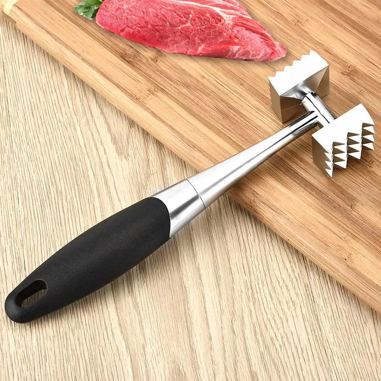 Meat Hammer Stainless Steel Two Side Beef Pork Chicken Beater Mallet Meat Tenderizer Pounders Kitchen Gadget Tools 3pcs/lot - Цвет: 1